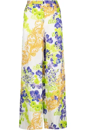 VERSACE Baroque-print trousers