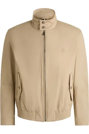 HUGO BOSS Logo-embroidered raincoat