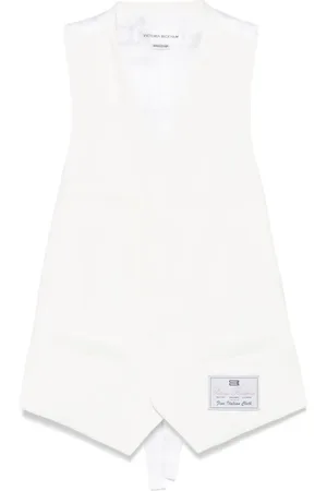 Victoria Beckham Logo-patch waistcoat
