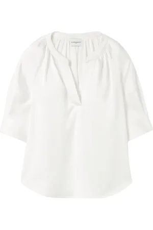 Claudie Pierlot Gathered-neckline blouse