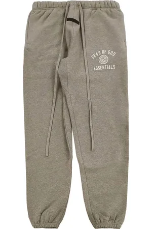 FEAR OF GOD Logo-embroidered "Heather " track pants