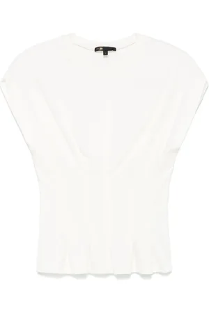 Maje Pintuck-detail T-shirt