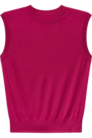 Another Tomorrow Fine-knit wool top