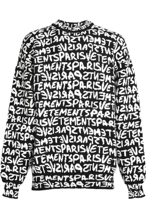 Vetements Intarsia-logo jumper