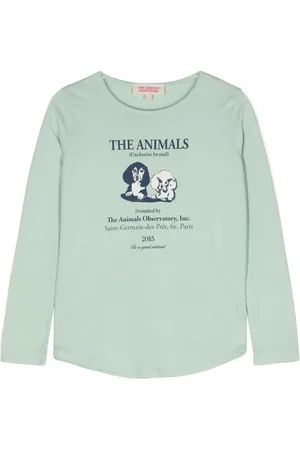 The Animals Observatory Logo-print cotton T-shirt