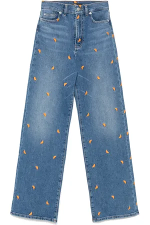 Maje Fruit-embroidery jeans