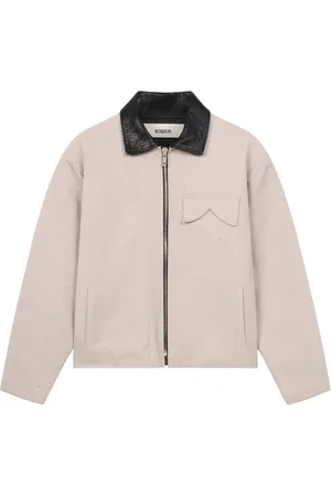 ROUGH. Two-tone zip-up jacket