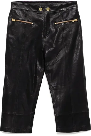 Cynthia Rowley Downtown leather cropped trousers