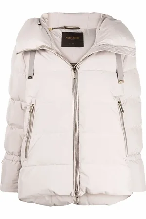 MOORER Padded hooded jacket