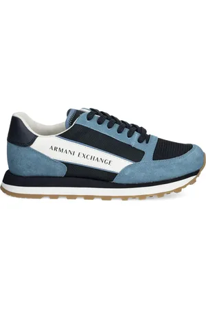 Armani Exchange Suede-panelled sneakers