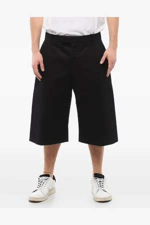 Alexander McQueen Wide-leg cotton shorts
