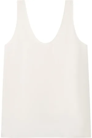Another Tomorrow Silk tank top