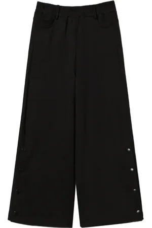 Twin-Set Side-slit cropped trousers