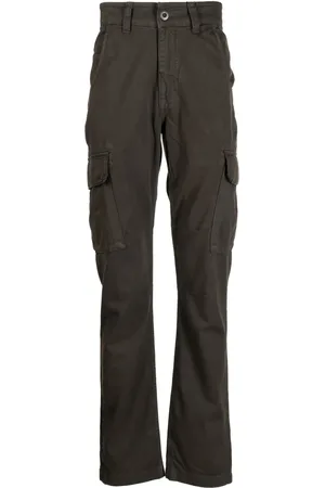 Alpha Industries Straight-leg cotton cargo trousers