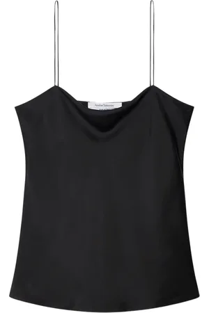 Another Tomorrow Slip-on silk top