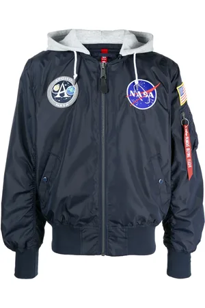 Alpha Industries Logo-patch zipped jacket