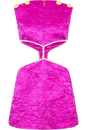 Roberto Cavalli Crinkled mini dress