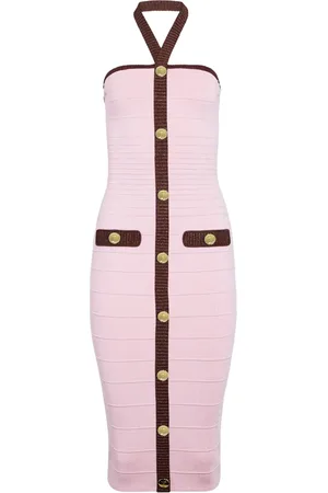 Retrofete Sloane button-detail dress