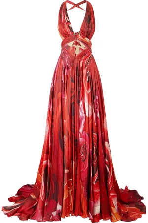 Roberto Cavalli Roses-printed dress