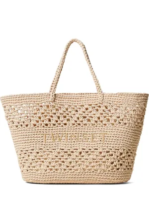 Twin-Set Logo-embroidered tote bag