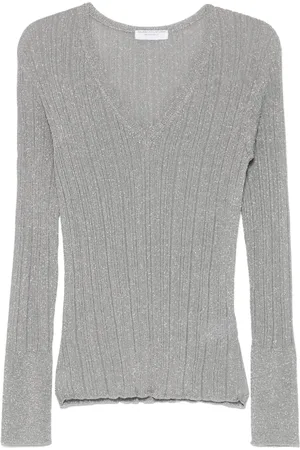 Majestic Lurex-detail T-shirt