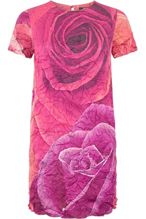 Roberto Cavalli Rose-print mini dress