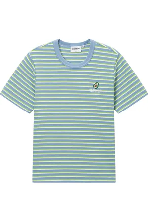 Chocoolate Striped logo t-shirt