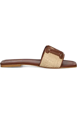 Guess Marciano raffia slides