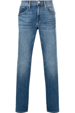 Frame Straight-leg mid-rise jeans