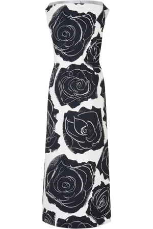 Marni Rose-print midi dress