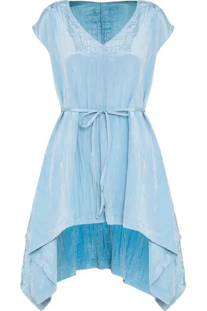 Uma Raquel Davidowicz Tied-waist asymmetric-hem top