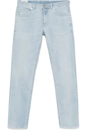 ELEVENTY Whiskering-effect jeans
