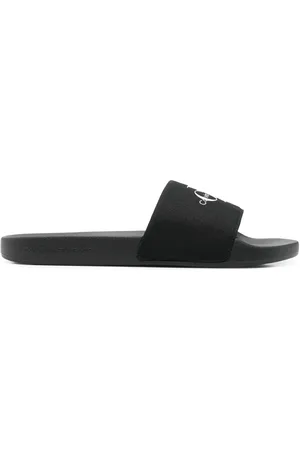 Calvin Klein Logo-print slides