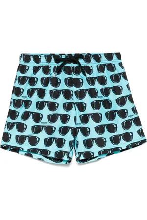 Moschino Sunglasses-print swim shorts