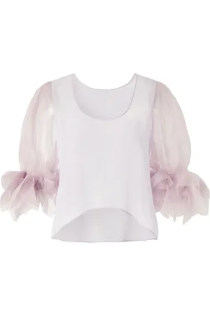 GENNY Ruffle-cuffs blouse