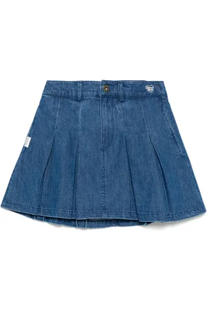 Chocoolate Denim pleated skirt