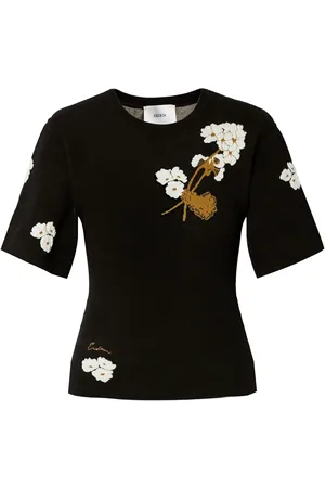 Erdem Floral-intarsia T-shirt