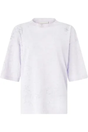 GENNY Floral-embroidery blouse