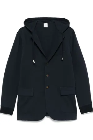 ELEVENTY Single-breasted hooded blazer
