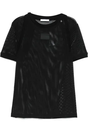 Helmut Lang Logo-patch mesh T-shirt