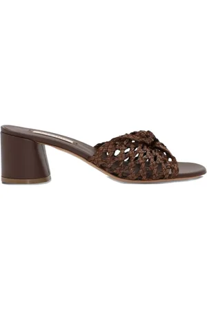 Casadei Cleo Lovers Versilia/Florence woven block-heel sandals
