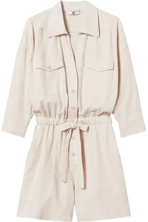 Twin-Set Logo-plaque playsuit