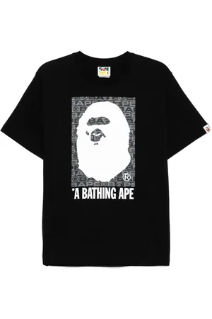 A Bathing Ape Lux Sports Pattern Box Ape Head T-shirt