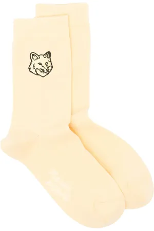 Maison Kitsuné Bold Fox head patch socks
