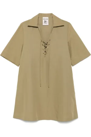 SEMICOUTURE Lace-up shirt dress