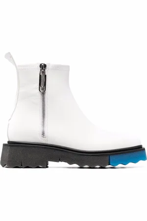 OFF-WHITE Contrast panel ankle boots