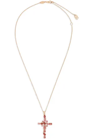 Dolce & Gabbana 18K gold Anna-pendant tourmaline necklace