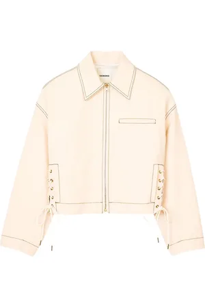 Sandro Lace-up denim jacket