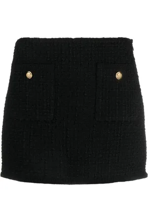 Miu Miu Button-detail boucl?? miniskirt