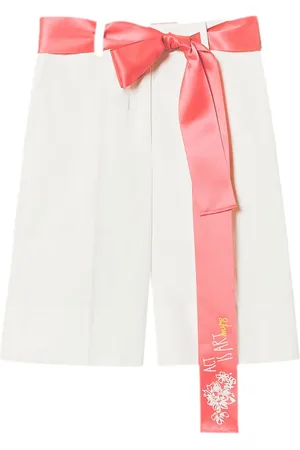 Twin-Set Bow-embellished shorts